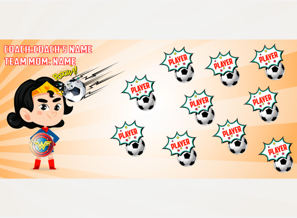 Wonder Women 2 - Soccer - Pole Pocket Banner
