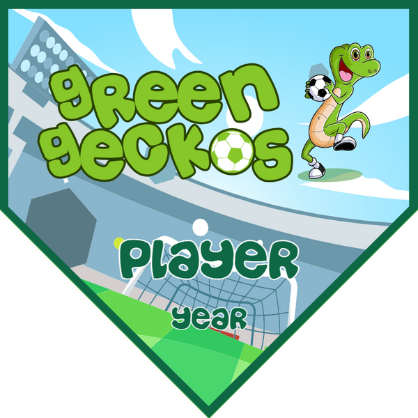 Green Geckos - Homeplate Soccer Pennant