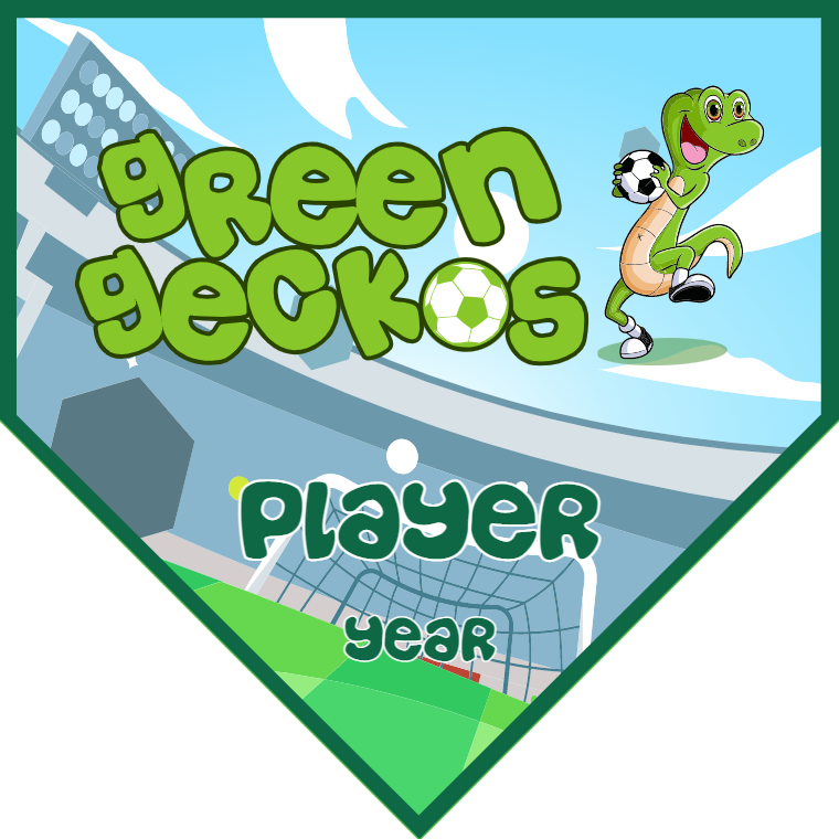 Green Geckos - Homeplate Soccer Pennant