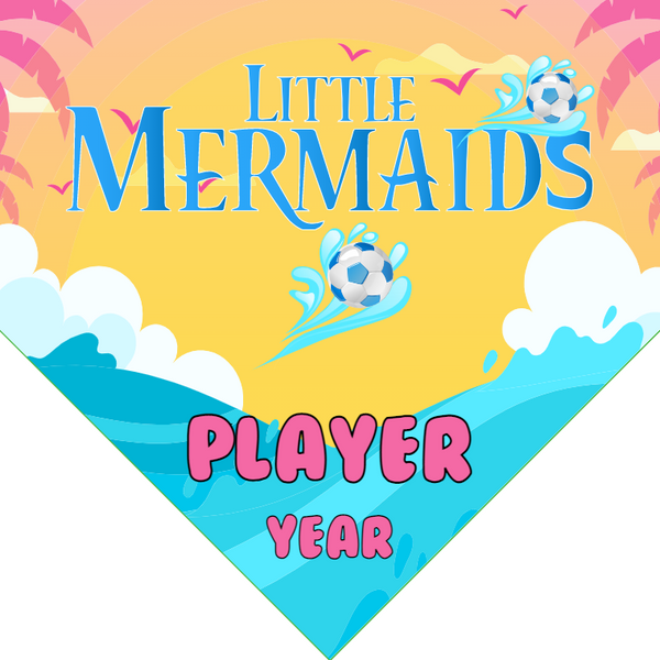 Little Mermaids - Homeplate Soccer Pennant