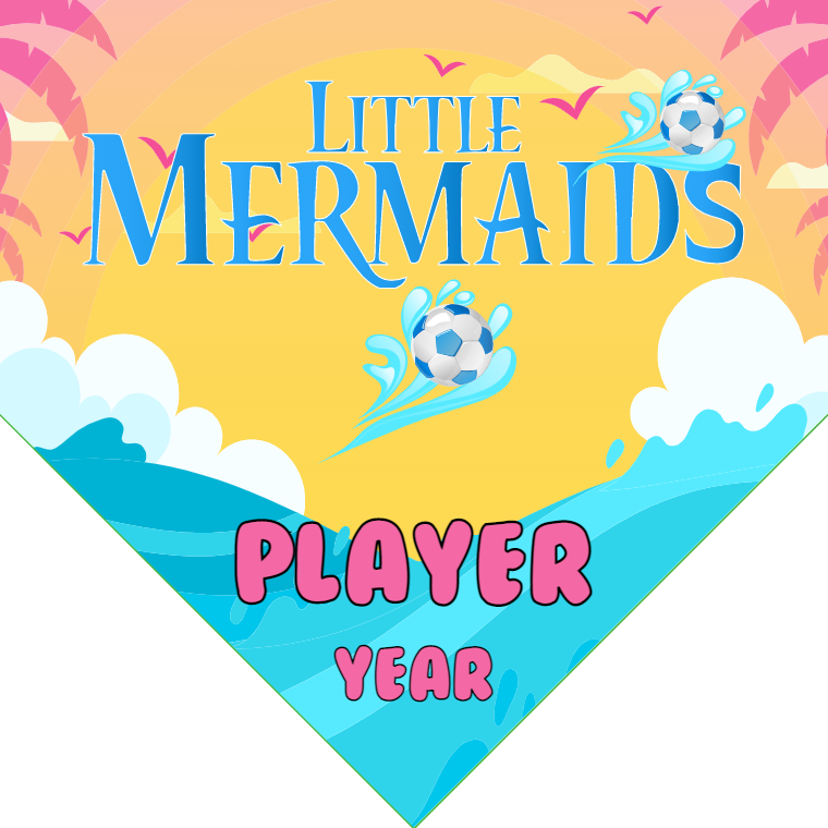 Little Mermaids - Homeplate Soccer Pennant