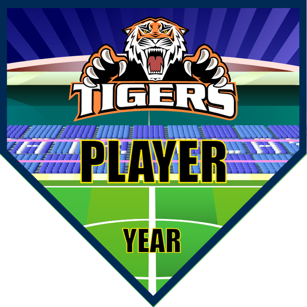 Tigers 2 - Homeplate Soccer Pennant
