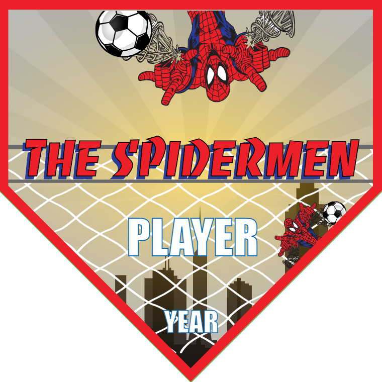 The Spidermen - Homeplate Soccer Pennant