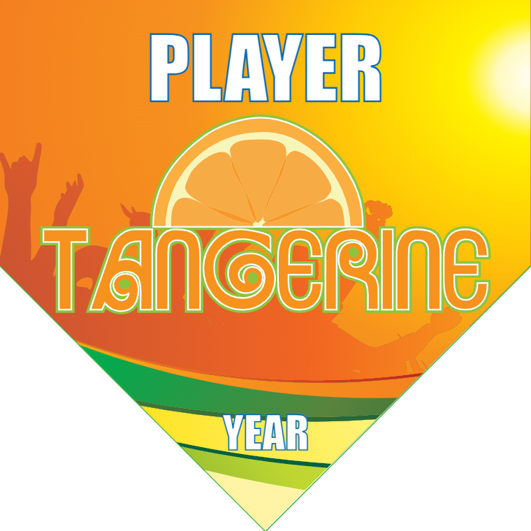 Tangerine - Homeplate Soccer Pennant