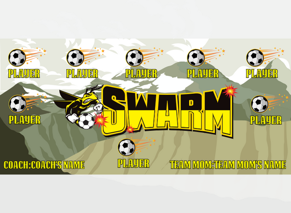 Swarm - Soccer - Pole Pocket Banner