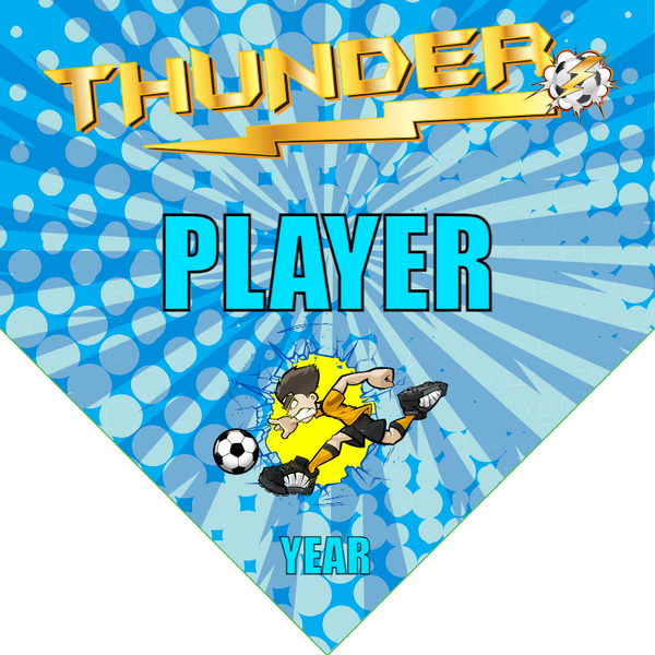 Thunder - Homeplate Soccer Pennant