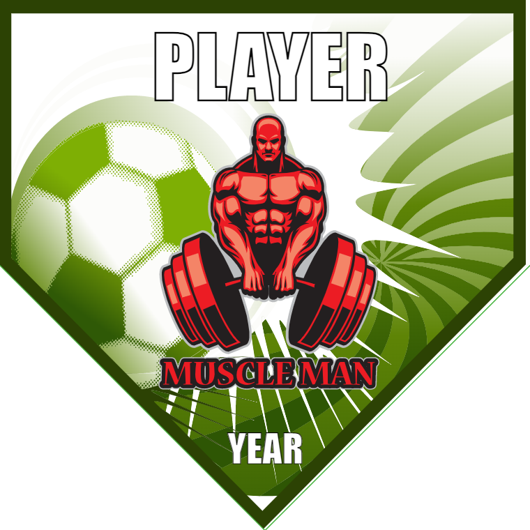 Muscle Man - Homeplate Soccer Pennant
