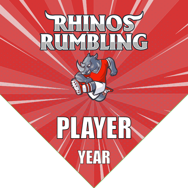 Rhinos Rumbling - Homeplate Soccer Pennant