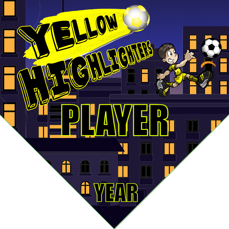 Yellow Highlighters - Homeplate Soccer Pennant