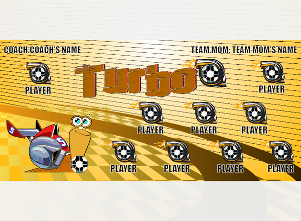 Turbo 2 - Soccer - Pole Pocket Banner