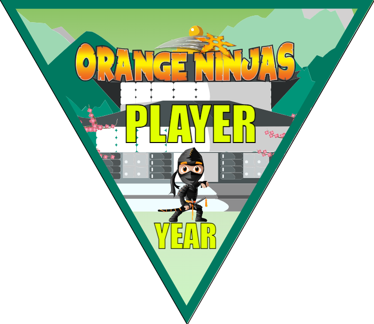 Orange Ninjas - Triangle Soccer Banners