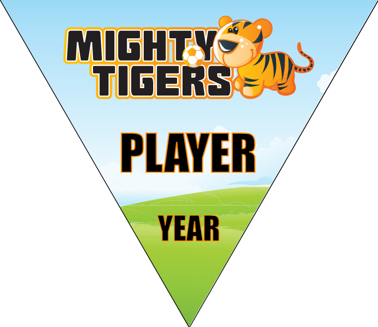 Mighty Tigers - Triangle Soccer Banners