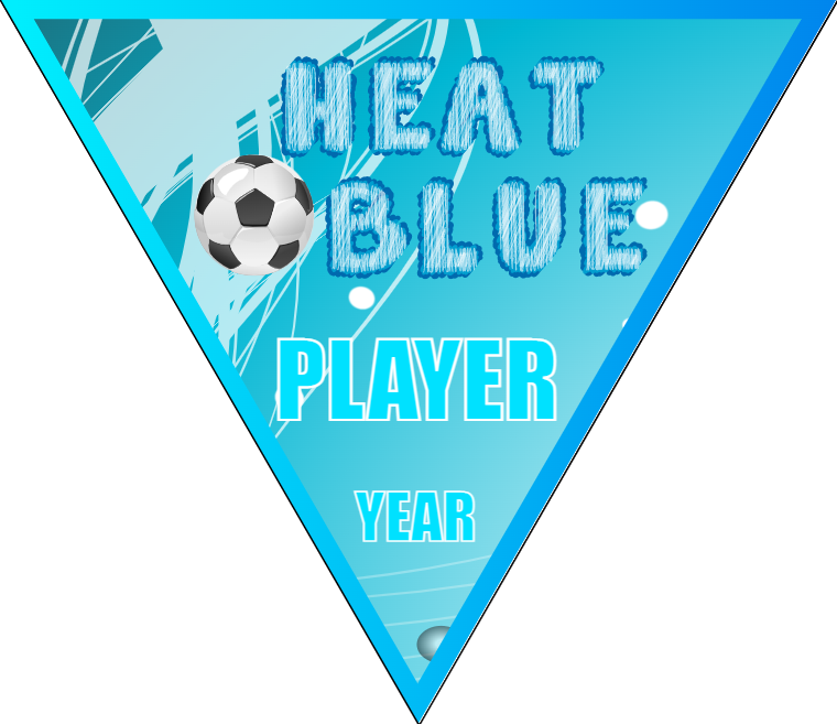 Heat Blue - Triangle Soccer Banners