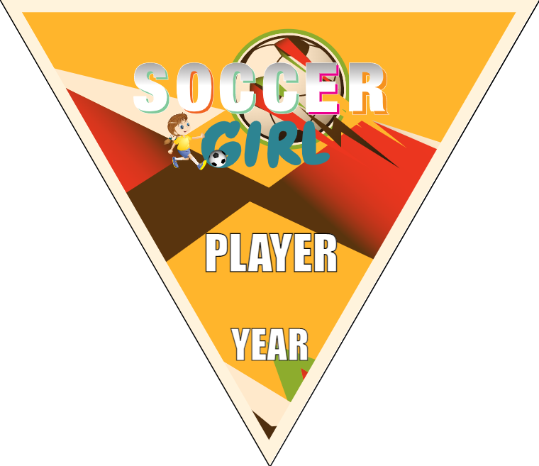 Soccer Girls - Triangle Soccer Banners