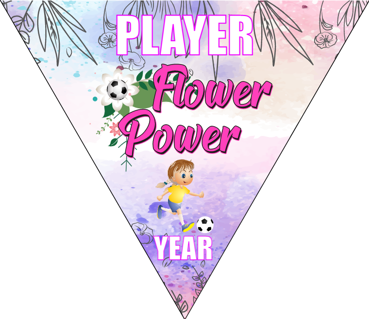 Flower Power - Triangle Soccer Banners