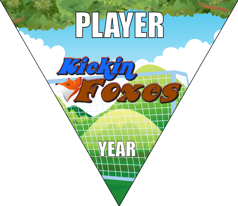 Kickin Foxes - Triangle Soccer Banners