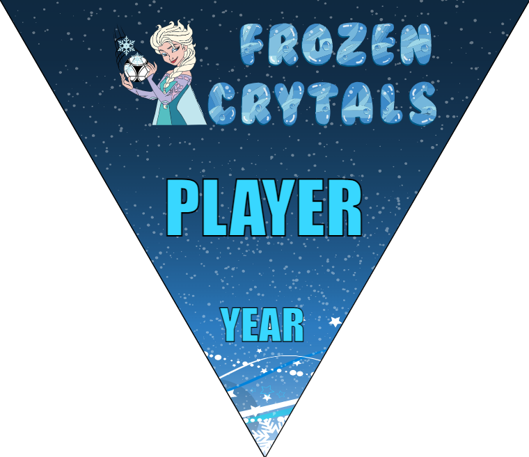 Fronzen Crytals - Triangle Soccer Banners