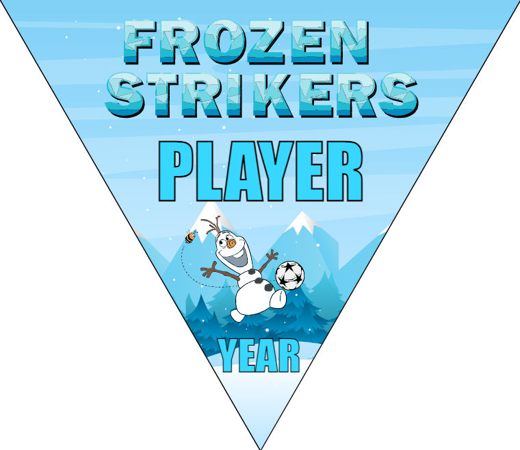 Fronzen Strikers - Triangle Soccer Banners