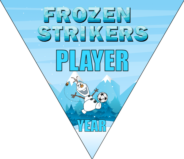 Fronzen Strikers - Triangle Soccer Banners