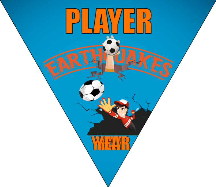 Earthouakes - Triangle Soccer Banners