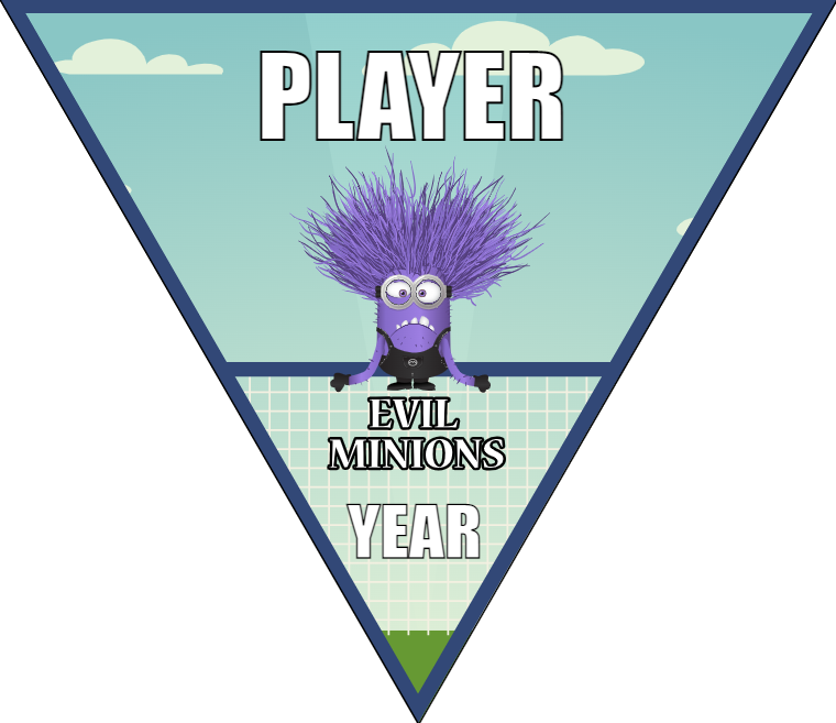 Evil Minions - Triangle Soccer Banners