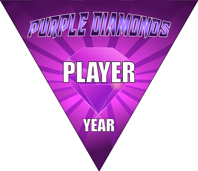 Purple Diamonds - Triangle Soccer Banners
