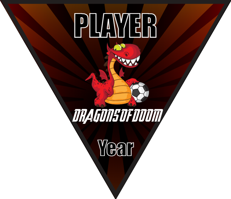 Dragons Of Doom - Triangle Soccer Banners