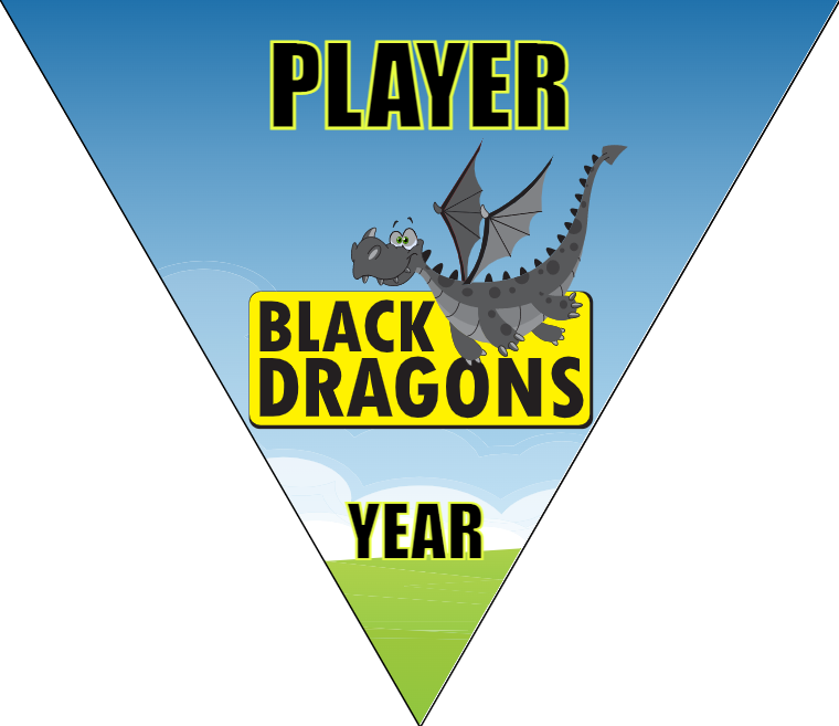 Black Dragons - Triangle Soccer Banners