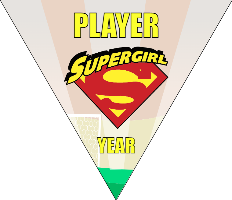Super Girl - Triangle Soccer Banners
