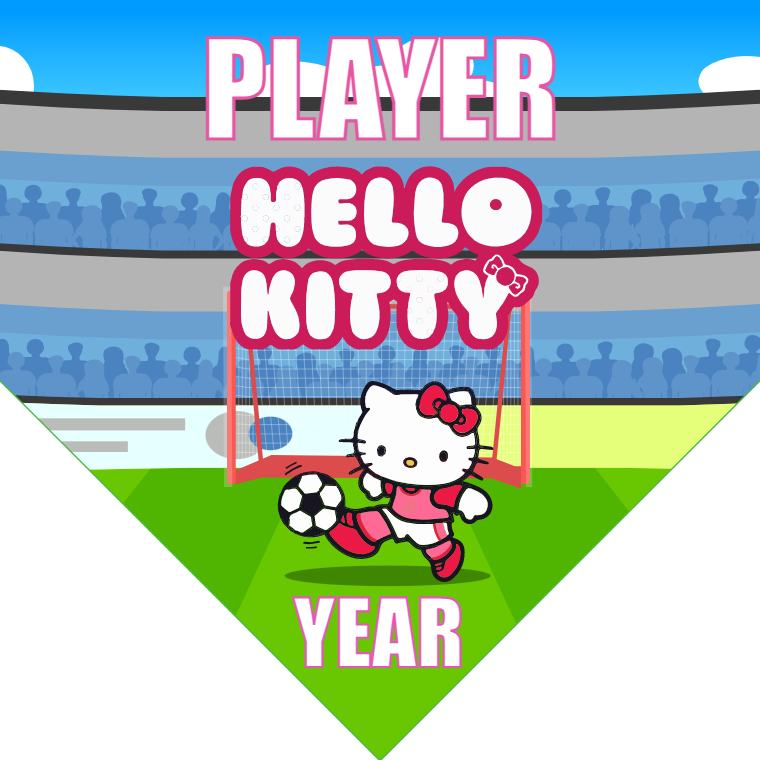 Hello Kitty - Homeplate Soccer Pennant