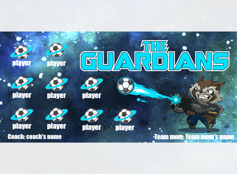 THE Guardians - Soccer - Pole Pocket Banner