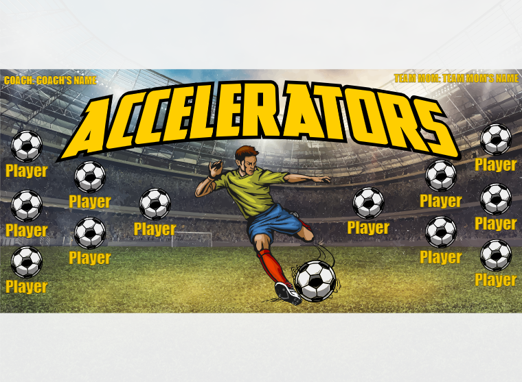 Accelerators 1 - Soccer - Pole Pocket Banner