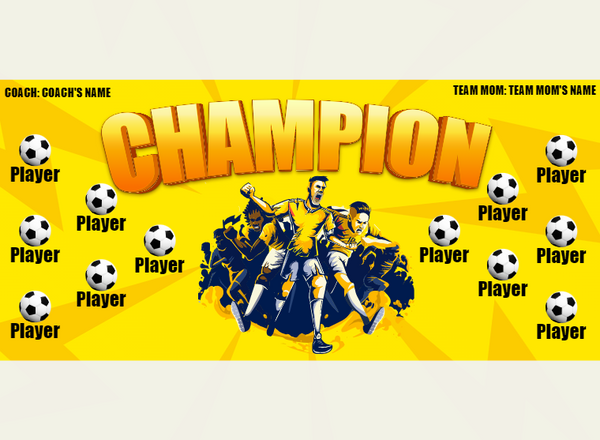 Champion 1 - Soccer - Pole Pocket Banner