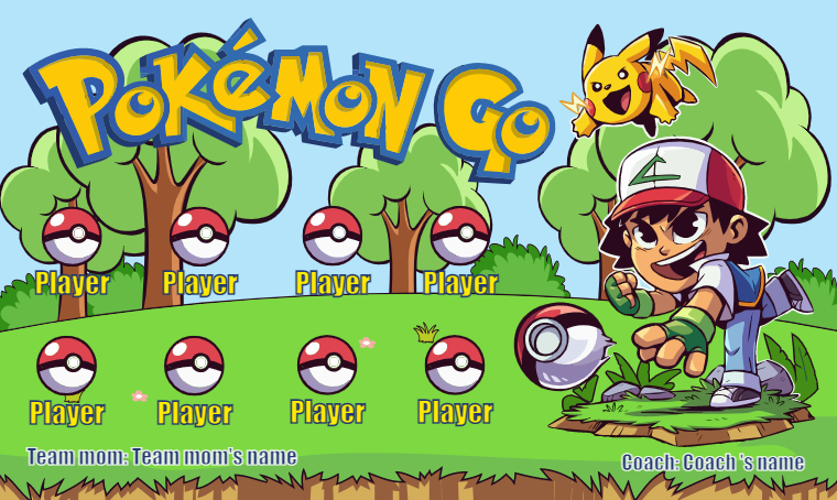 Pokemon Go - Soccer Banner