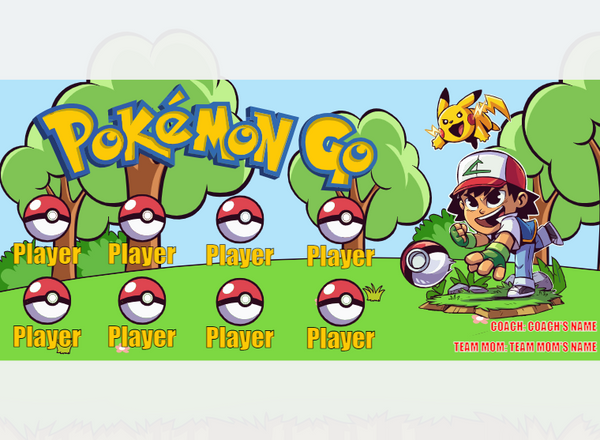 Pokemon GO - Soccer - Pole Pocket Banner
