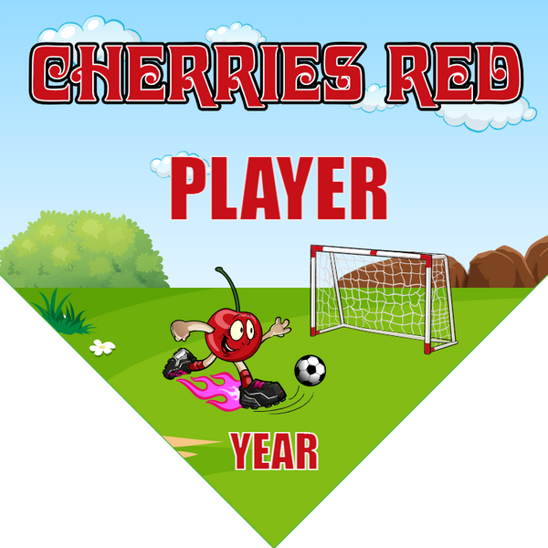 Cherries Red - Homeplate Soccer Pennant
