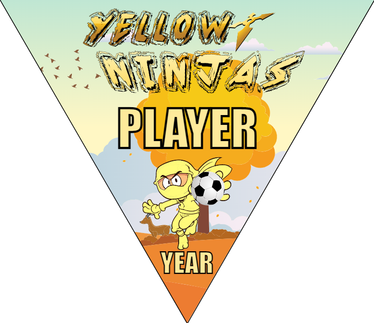 Yellow Ninjas - Triangle Soccer Banners