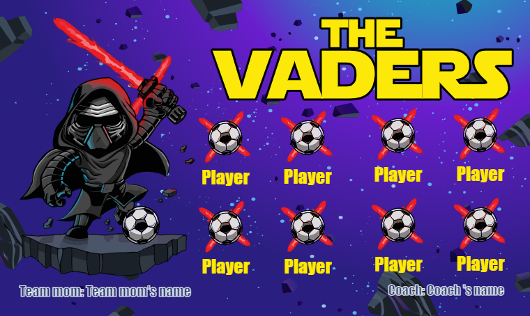 The Vaders - Soccer Banner