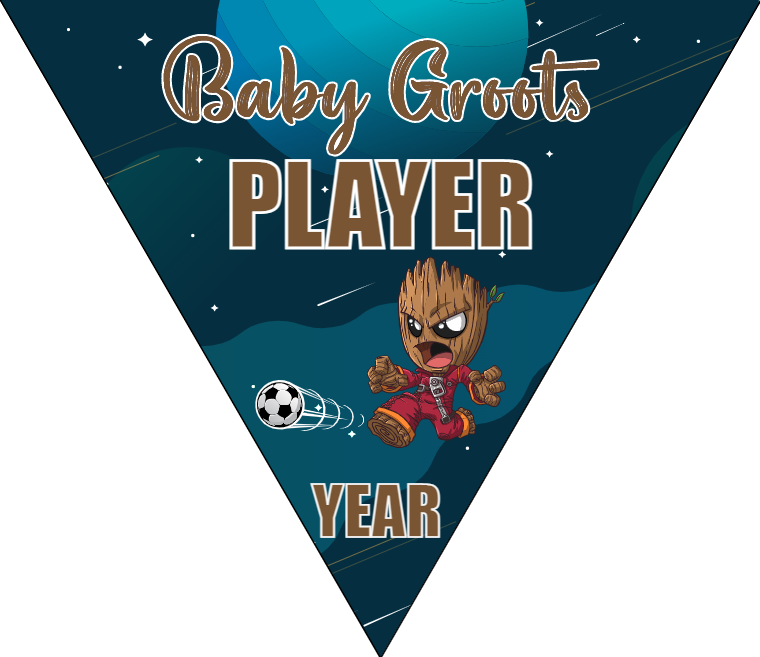 Baby Groots - Triangle Soccer Banners