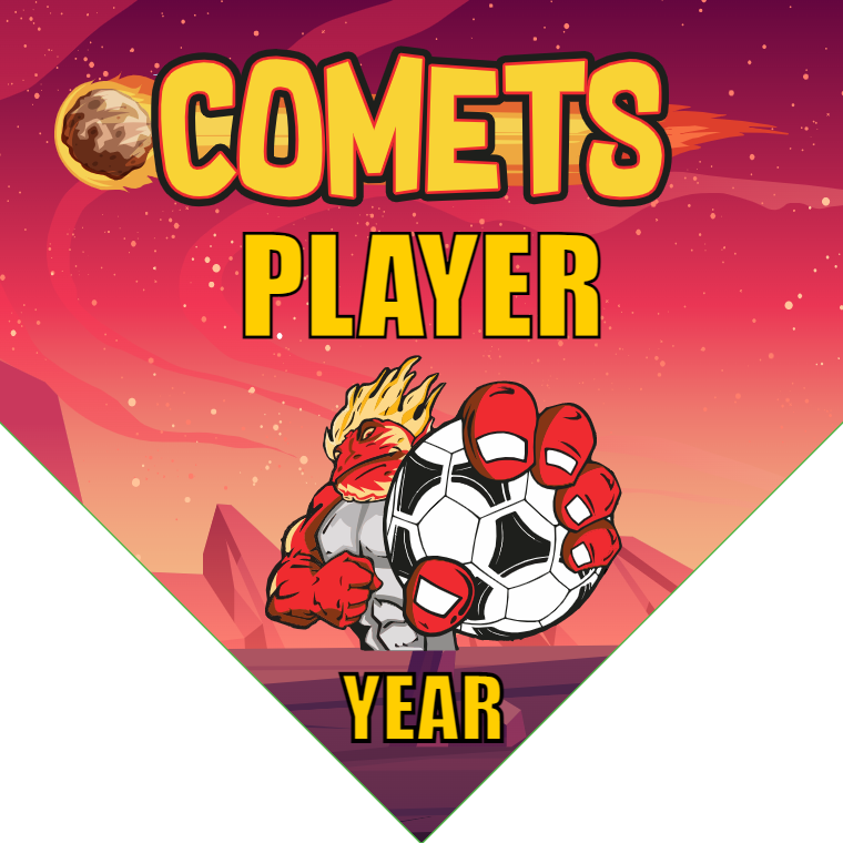 Comets - Homeplate Soccer Pennant