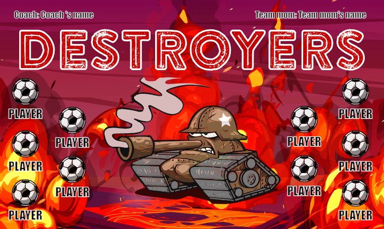 Destroyers 2 - Soccer Banner