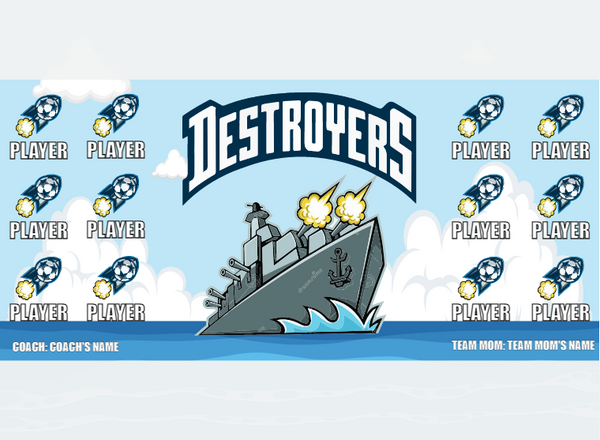 Destroyers 3 - Soccer - Pole Pocket Banner