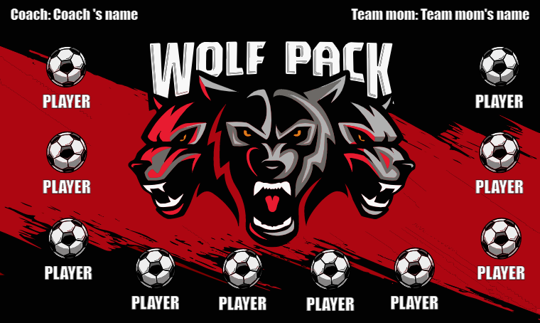 Wolf Pack - Soccer Banner