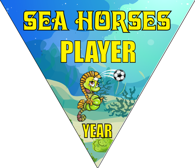 Sea Horses - Triangle Soccer Banners