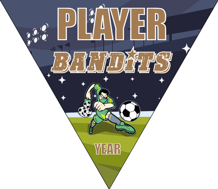 Bandits 2 - Triangle Soccer Banners