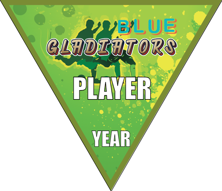 Blue Gladiators - Triangle Soccer Banners