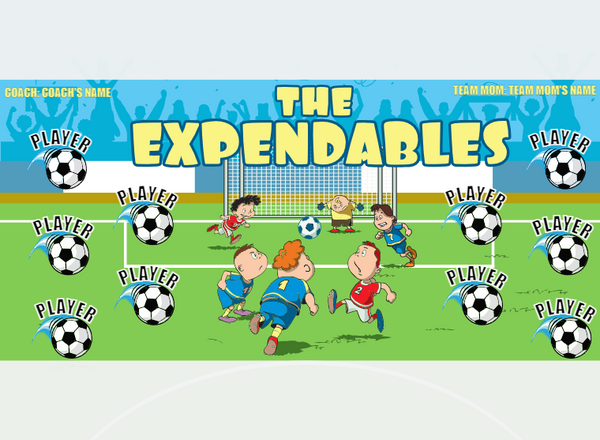 THE Expendables 2 - Soccer - Pole Pocket Banner