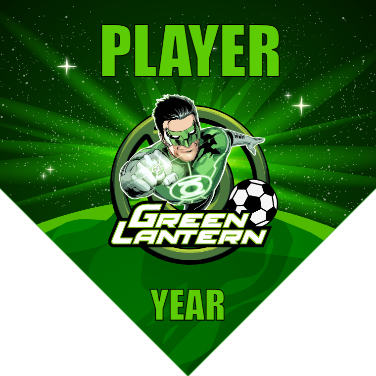 Green Lantern 2 - Homeplate Soccer Pennant