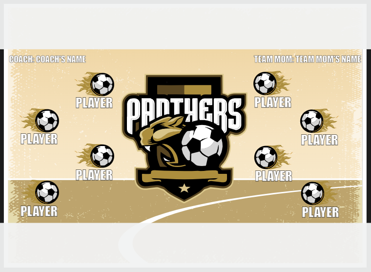 Panthers 3 - Soccer - Pole Pocket Banner