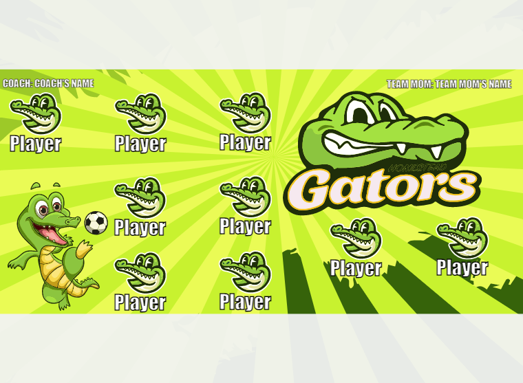 Gator 2 - Soccer - Pole Pocket Banner